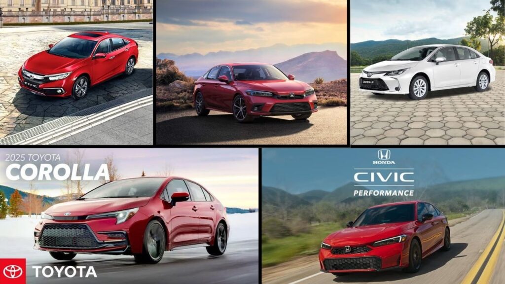 Honda Civic vs Toyota Corolla 2025