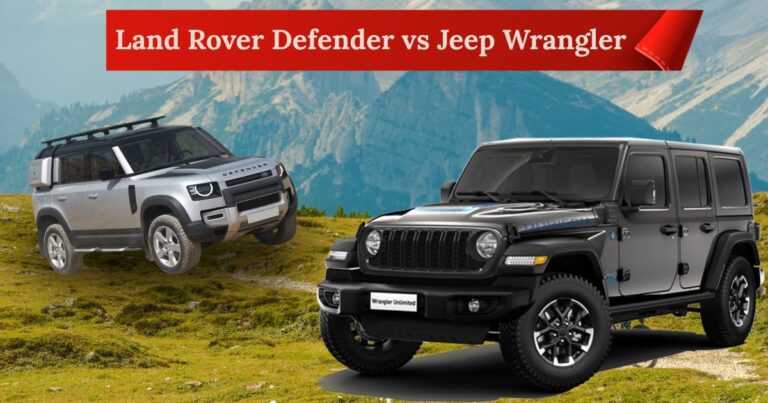 Land Rover Defender vs Jeep Wrangler facing off on rocky terrain in an epic off-road comparison for 2025 SUV buyers.