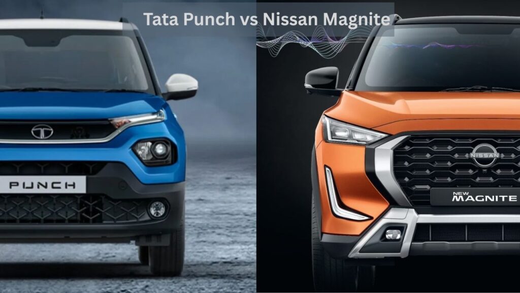 Tata Punch vs Nissan Magnite Compact SUV front side comparison