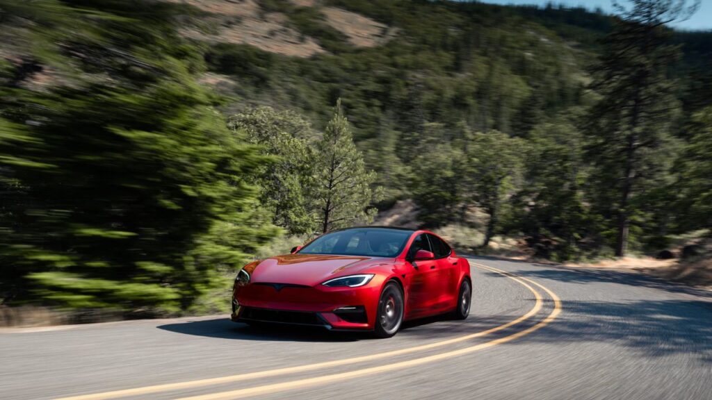 Tesla Model S electric car owned by Mark Zuckerberg