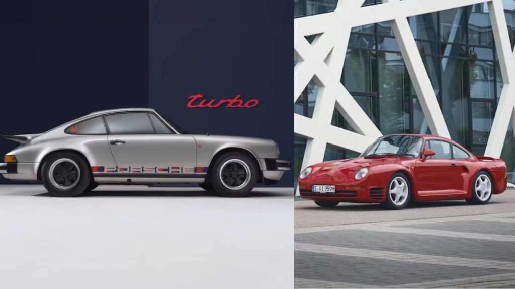 Bill Gates’ Porsche 930 Turbo and rare Porsche 959 supercars showcasing raw power and futuristic design